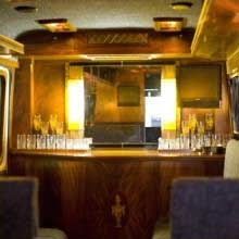 Mood lit bar - Essex Luxury Minicoaches